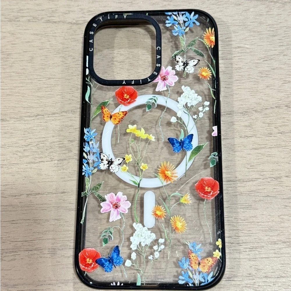 CASETiFY Impact Case MagSafe iPhone 15 Pro Max Ditsy Florals flowers butterflies